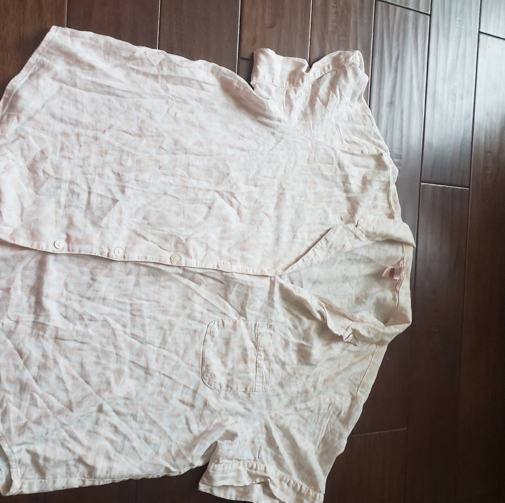 White & Peach Victoria Secret Pink Top